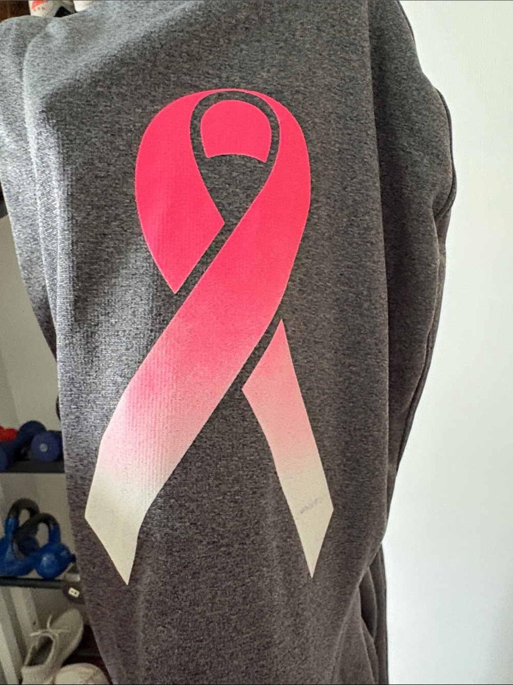 Under Armour Dark Gray Hoodie with Pink Accents - Picture 6 of 7